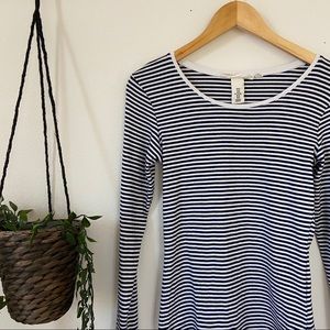 Navy and White Striped Shirt | H&M